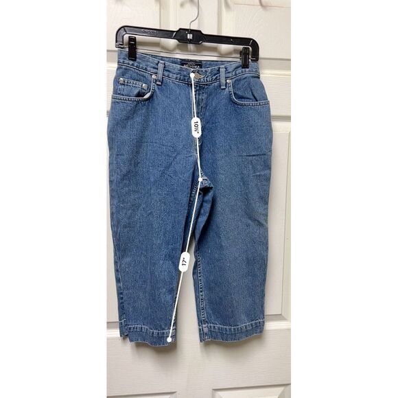 CLF Sonoma Women's Size 6 Blue Jeans Straight Crop Medium Wash Cotton Blend - Picture 5 of 7